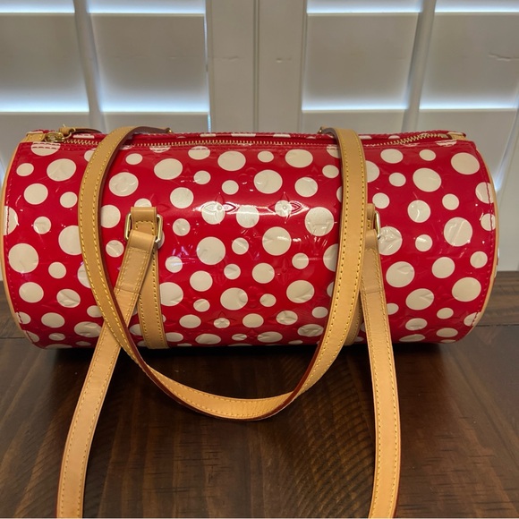 LOUIS VUITTON Vernidot Dot Infinity Papillon 30 Yayoi Kusama Tote Bag Red NEW! - Picture 7 of 14